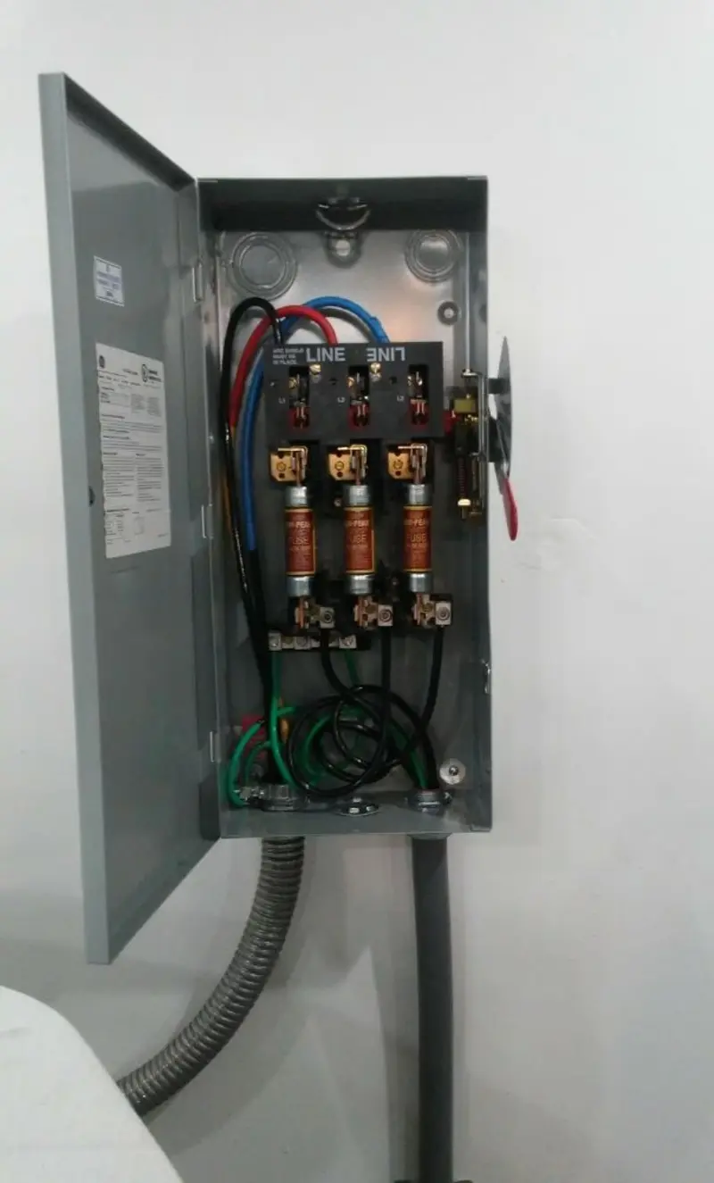 Three-phase disconnect switch installed for Electrical Wiring & Rewiring in Lee's Summit